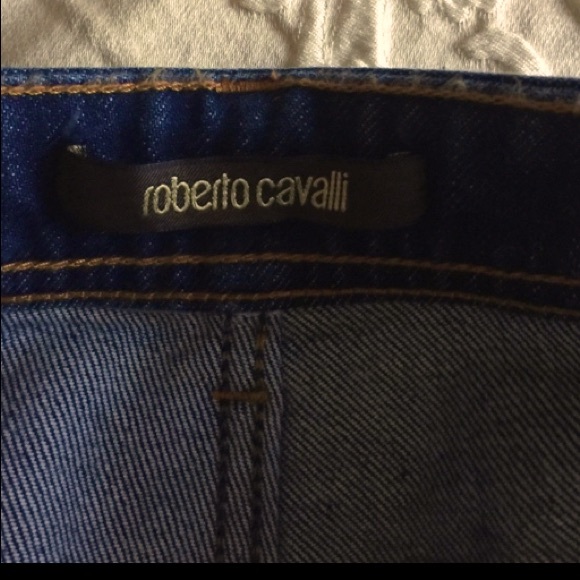 Roberto Cavalli Distressed Mid Rise Skinny Jeans - Picture 8 of 9